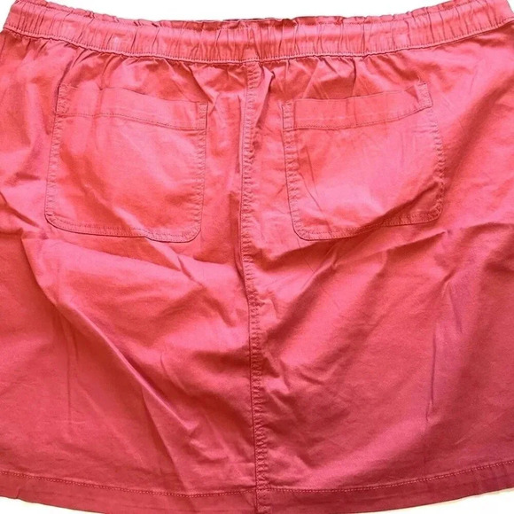 NWT CROFT & BARROW Women Drawstring Pockets Elastic Waist Pink Skirt Plus Sz 3X - Picture 2 of 9
